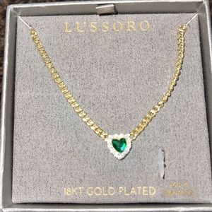 Lusaoro 18kt gold plated 16+2” sterling silver necklace BNWOT